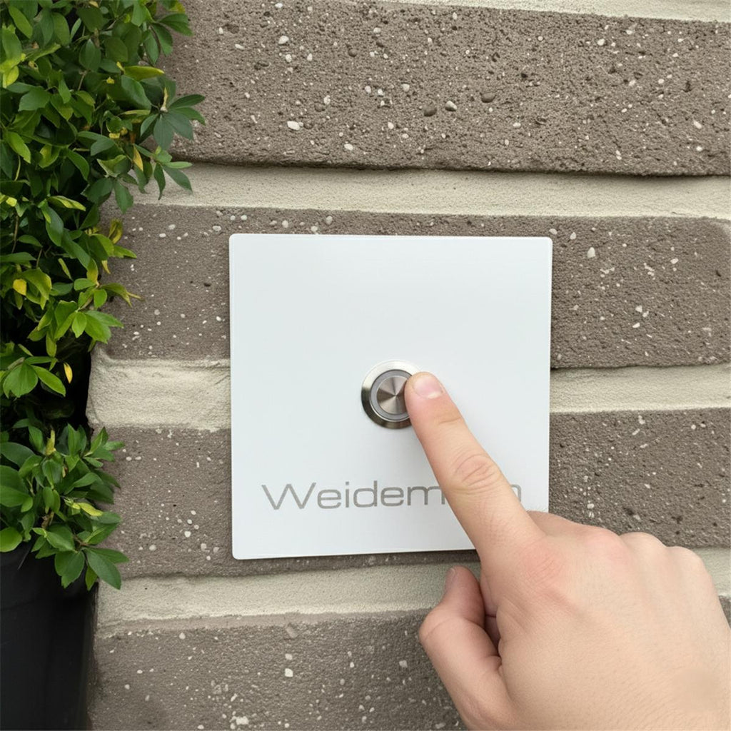 Metzler Türklingel mit Gravur + LED-Taster optional | Stella