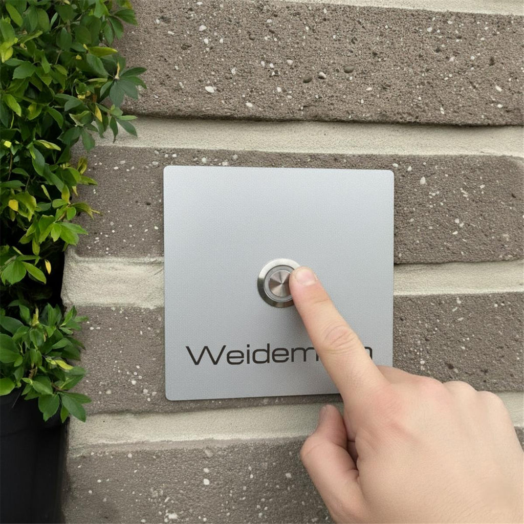 Metzler Türklingel mit Gravur + LED-Taster optional | Stella