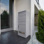 Metzler Paketbox mit Briefkasten | mit Sichtfenster | mit Briefeinwurf | rostfrei | Bispo 3