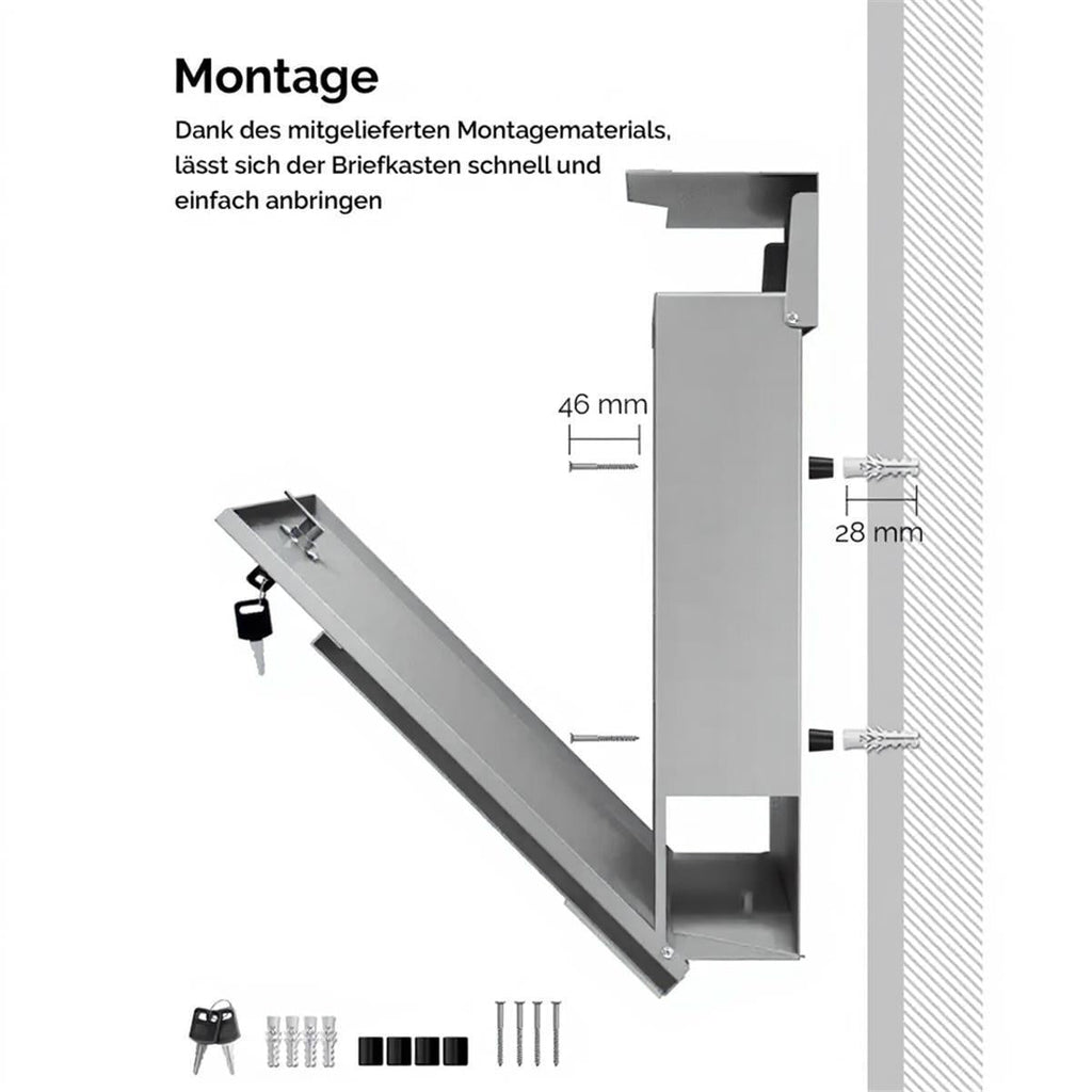Metzler Standbriefkasten aus hochwertigem Stahl | Siebert