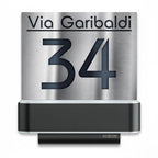 LED-Hausnummernschild von Steinel | L820 | Anthrazit und Edelstahl | Sensor & Bluetooth
