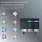 Metzler Standbriefkasten rostfrei und massiv, RAL7016 Anthrazitgrau mit Videosprechanlage VDM10 2.0, Modell Siebert