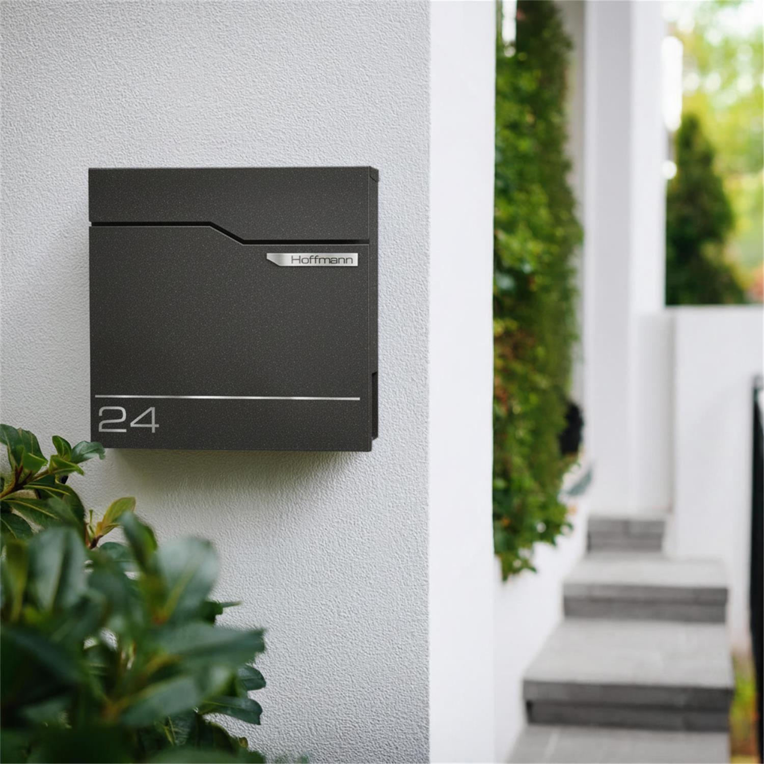 Metzler Briefkasten austauschbares Namensschild | Hoffmann