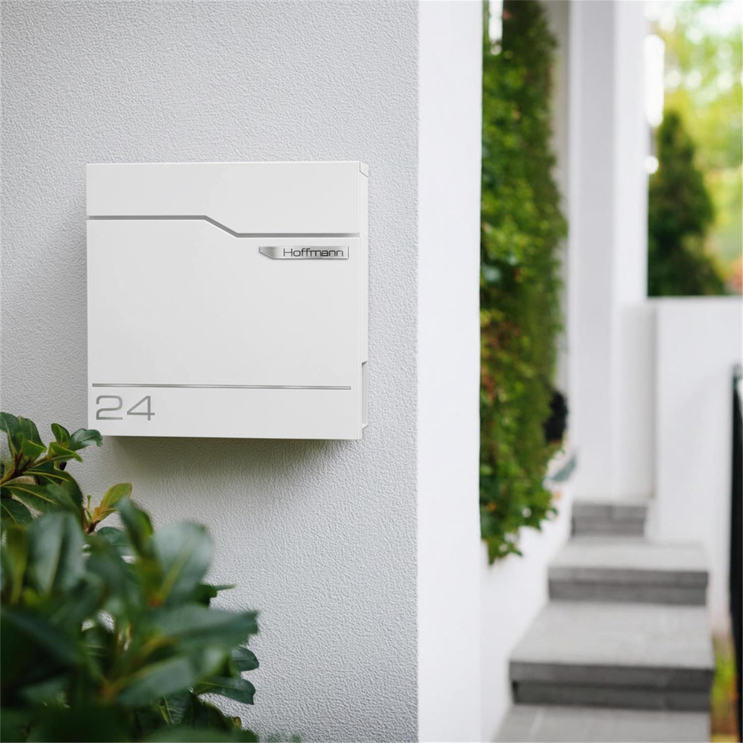 Metzler Briefkasten austauschbares Namensschild | Hoffmann