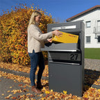 Metzler Paketbox XL mit Briefkasten | Paketkasten rostfrei | personalisiert mit Gravur | Bispo Max 2