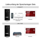 Metzler VDM10 2.0 Video-Türsprechanlage | Komplettset mit austauschbarem Namensschild | 1 Klingeltaster | Plug & Play | Neo