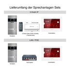 Metzler VDM10 2.0 Video-Türsprechanlage | Komplettset mit austauschbarem Namensschild | 1 Klingeltaster | Plug & Play | Neo