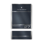 Metzler Briefkasten aus Edelstahl | personalisiert mit Gravur | Zeitungsfach optional | Moris