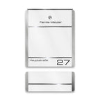 Metzler Briefkasten aus Edelstahl | personalisiert mit Gravur | Zeitungsfach optional | Moris