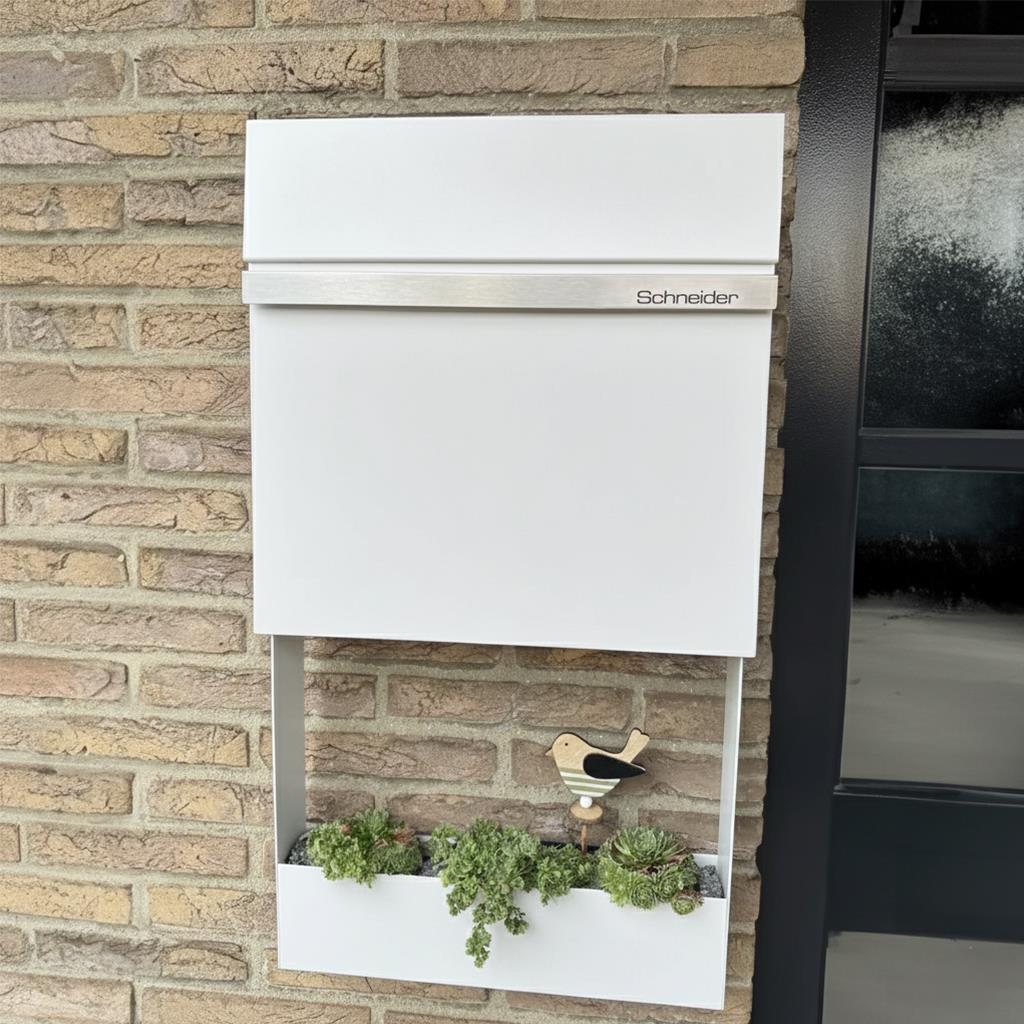 Metzler Briefkasten pulverbeschichtet | Lasergravur | Stelio