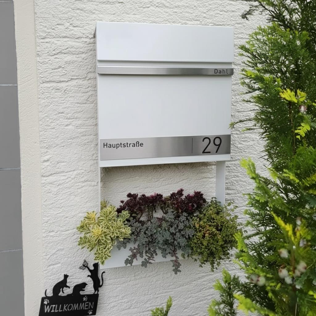 Metzler Briefkasten mit Lasergravur | Stencil 2