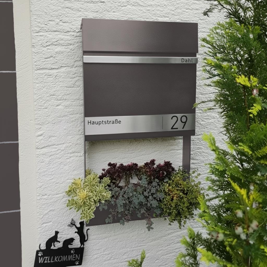 Metzler Briefkasten mit Lasergravur | Stencil 2
