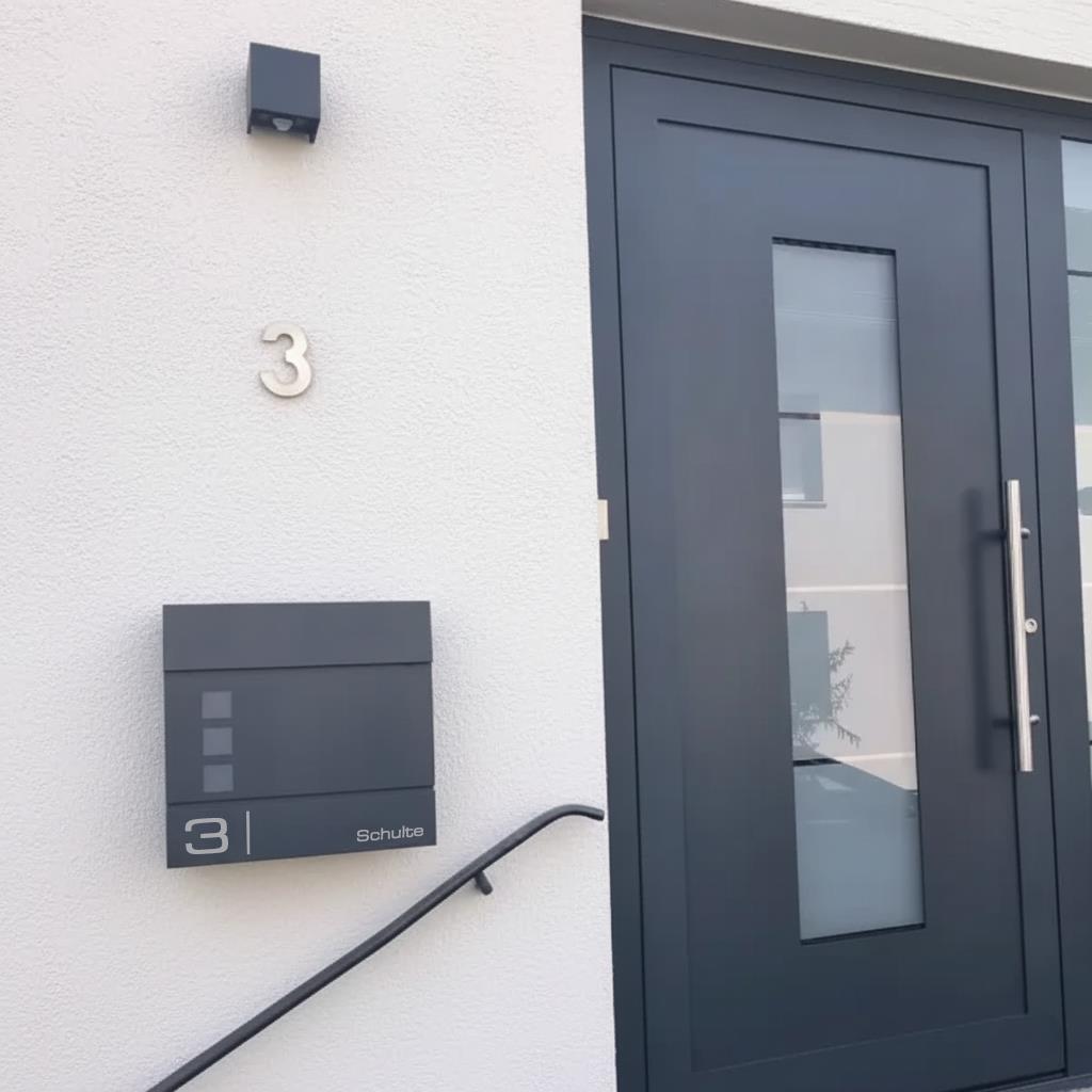 Metzler Briefkasten hochwertiger Stahl Sichtfenster | Cube