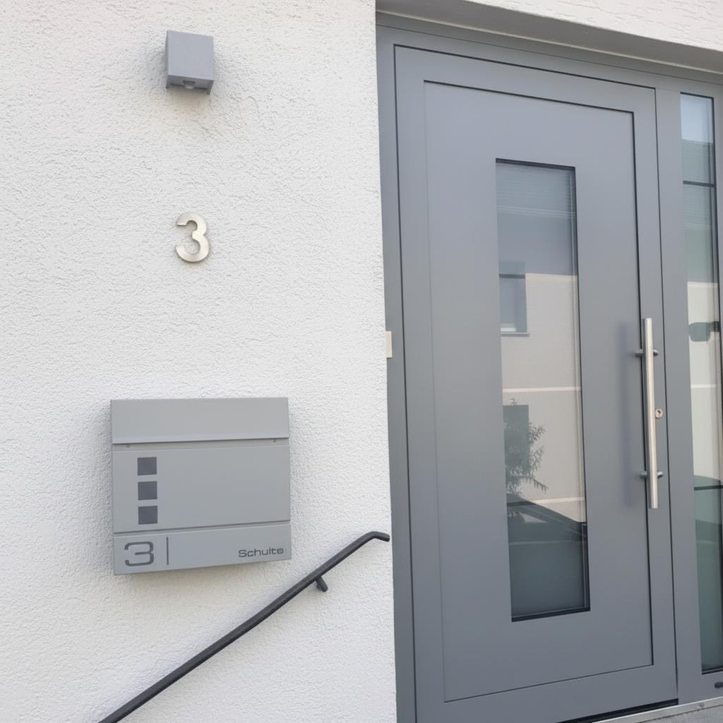 Metzler Briefkasten hochwertiger Stahl Sichtfenster | Cube