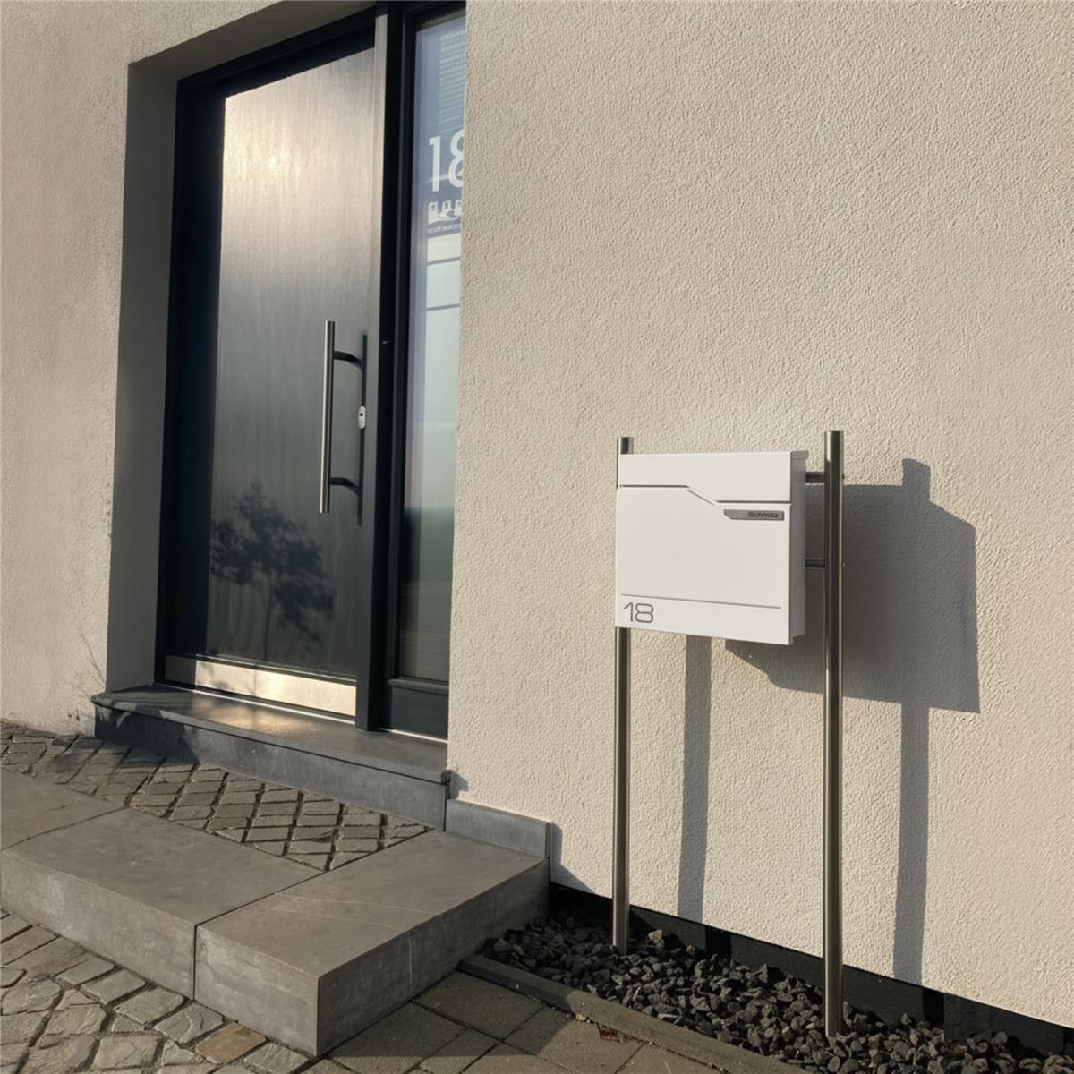 Metzler Briefkasten austauschbares Namensschild | Hoffmann