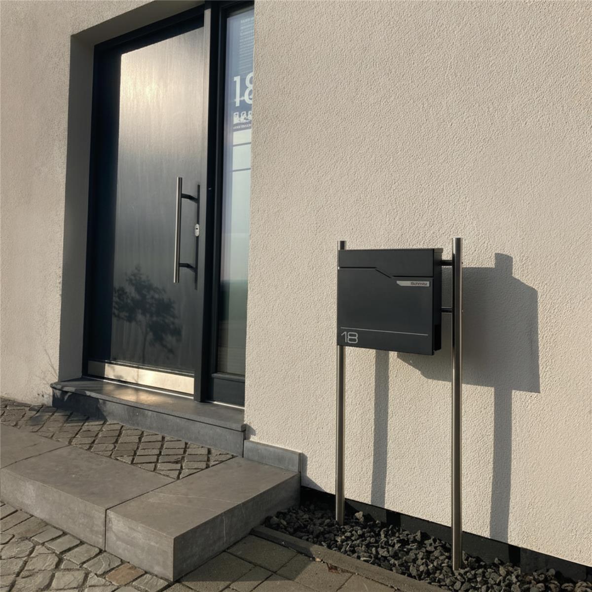 Metzler Briefkasten austauschbares Namensschild | Hoffmann