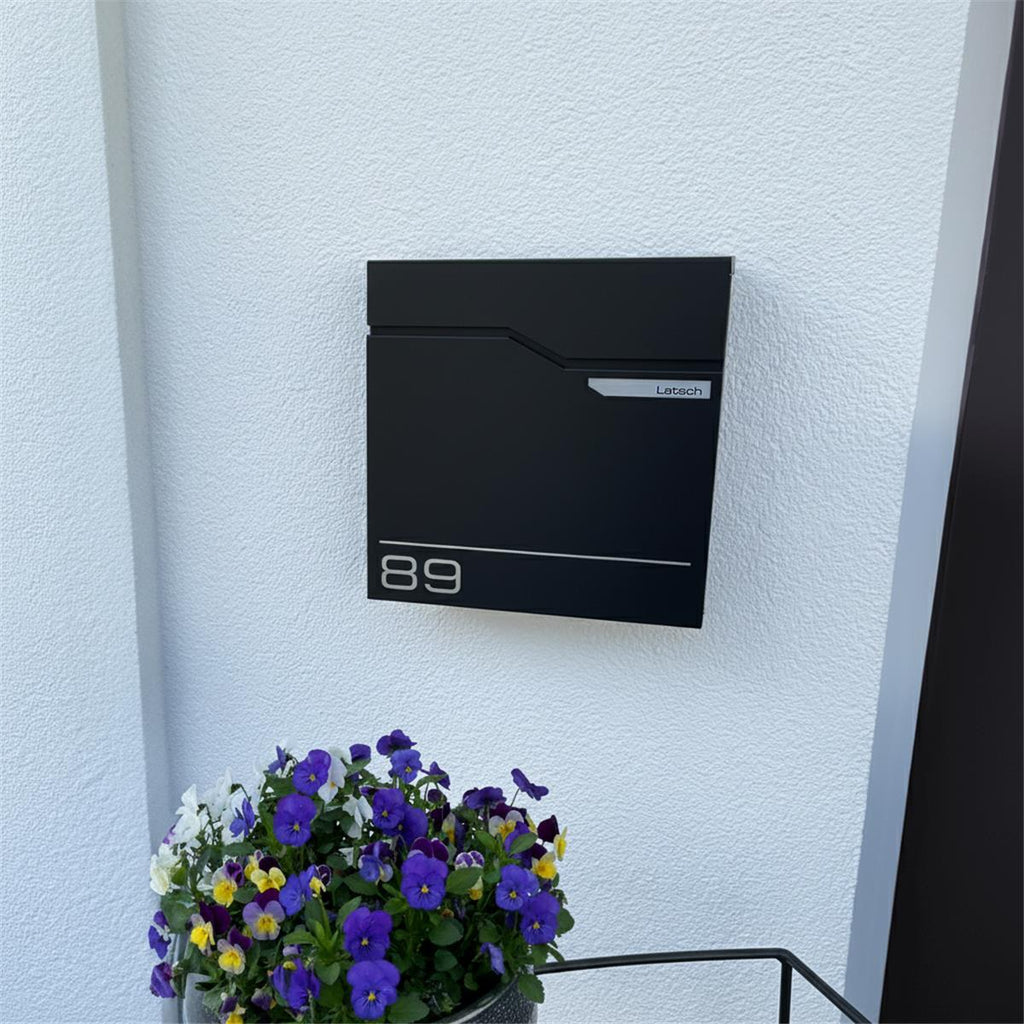 Metzler Briefkasten austauschbares Namensschild | Hoffmann