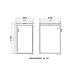 Metzler Design-Mülltonnenbox | 1er | 240l | Anthrazit RAL 7016 | Rautenmuster | Prisma