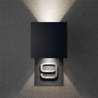Metzler LED Hausnummer | Außenleuchte mit Hausnummernschild | RAL 7016 Anthrazit | Lumic