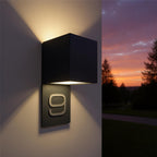 Metzler LED Hausnummer | Außenleuchte mit Hausnummernschild | RAL 7016 Anthrazit | Lumic