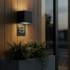 Metzler LED Hausnummer | Außenleuchte mit Hausnummernschild | RAL 7016 Anthrazit | Lumic