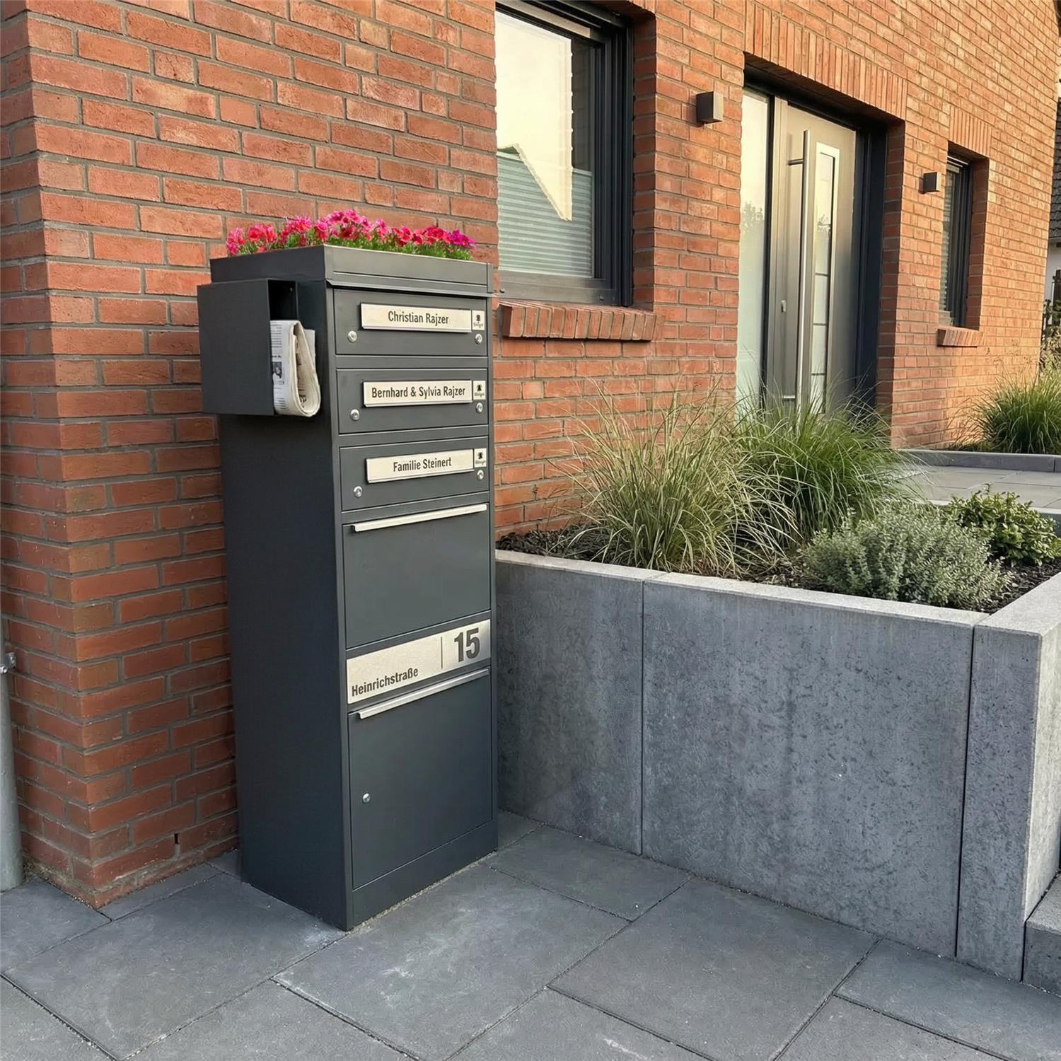 Metzler Pflanzdach für Paketbox | Dachbegrünung für Paketbriefkasten | für Modellreihe Bispo