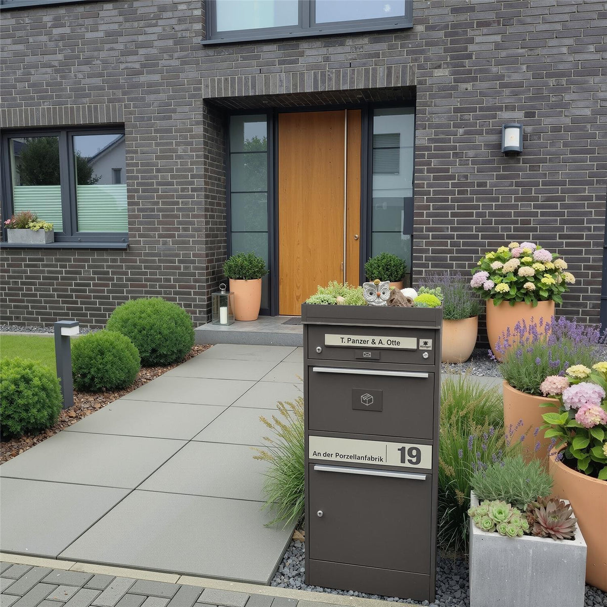 Metzler Pflanzdach für Paketbox | Dachbegrünung für Paketbriefkasten | für Modellreihe Bispo
