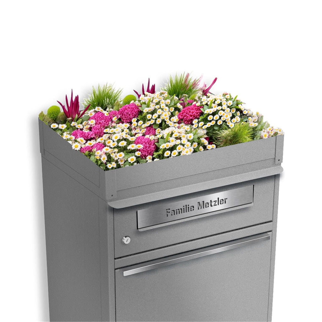 Metzler Pflanzdach für Paketbox | Dachbegrünung für Paketbriefkasten | für Modellreihe Bispo