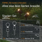 LED Gartenstrahler | Spot Garden C | 24V Garten-Lichtsystem | Bluetooth | Starter-Set