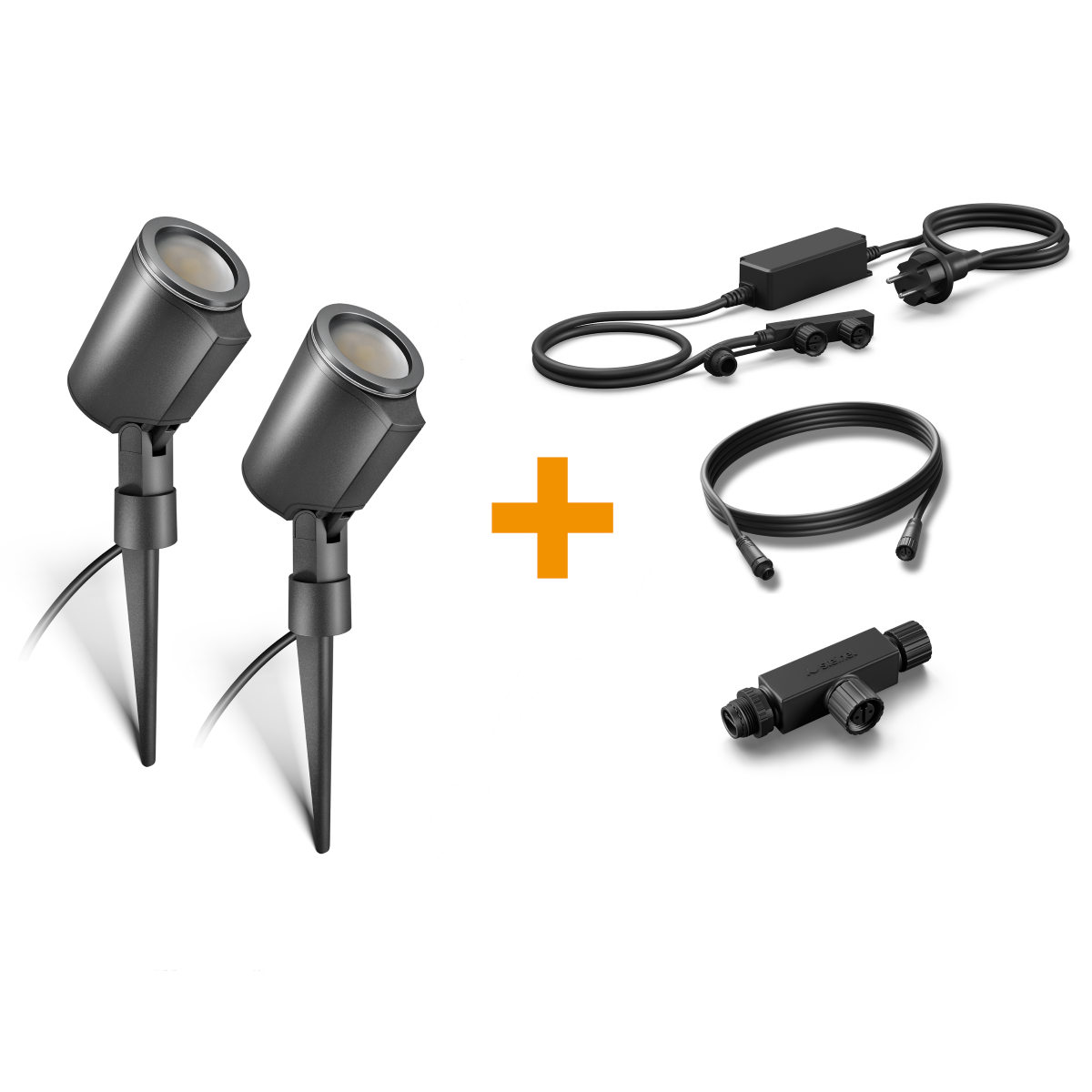 LED Gartenstrahler | Spot Garden C | 24V Garten-Lichtsystem | Bluetooth | Starter-Set