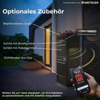 Metzler Paketbox mit Briefkasten | personalisiert mit Gravur | Edelstahl-Namensschild | mit Briefeinwurf | Taren