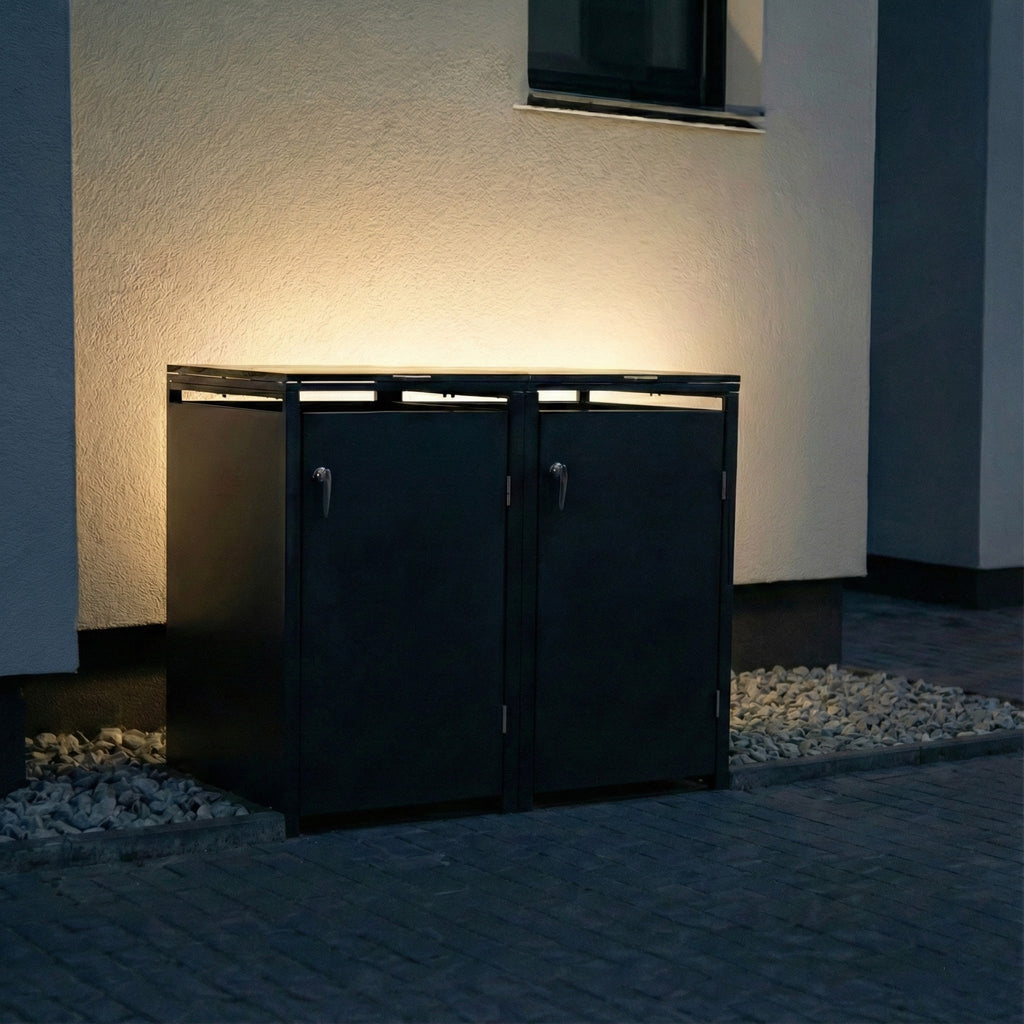 Metzler Indirekte LED-Beleuchtung für alle 2er Mülltonnenboxen