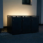 Metzler Indirekte LED-Beleuchtung für alle 3er Mülltonnenboxen