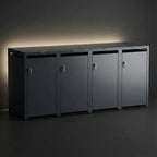 Metzler Indirekte LED-Beleuchtung für alle 4er Mülltonnenboxen