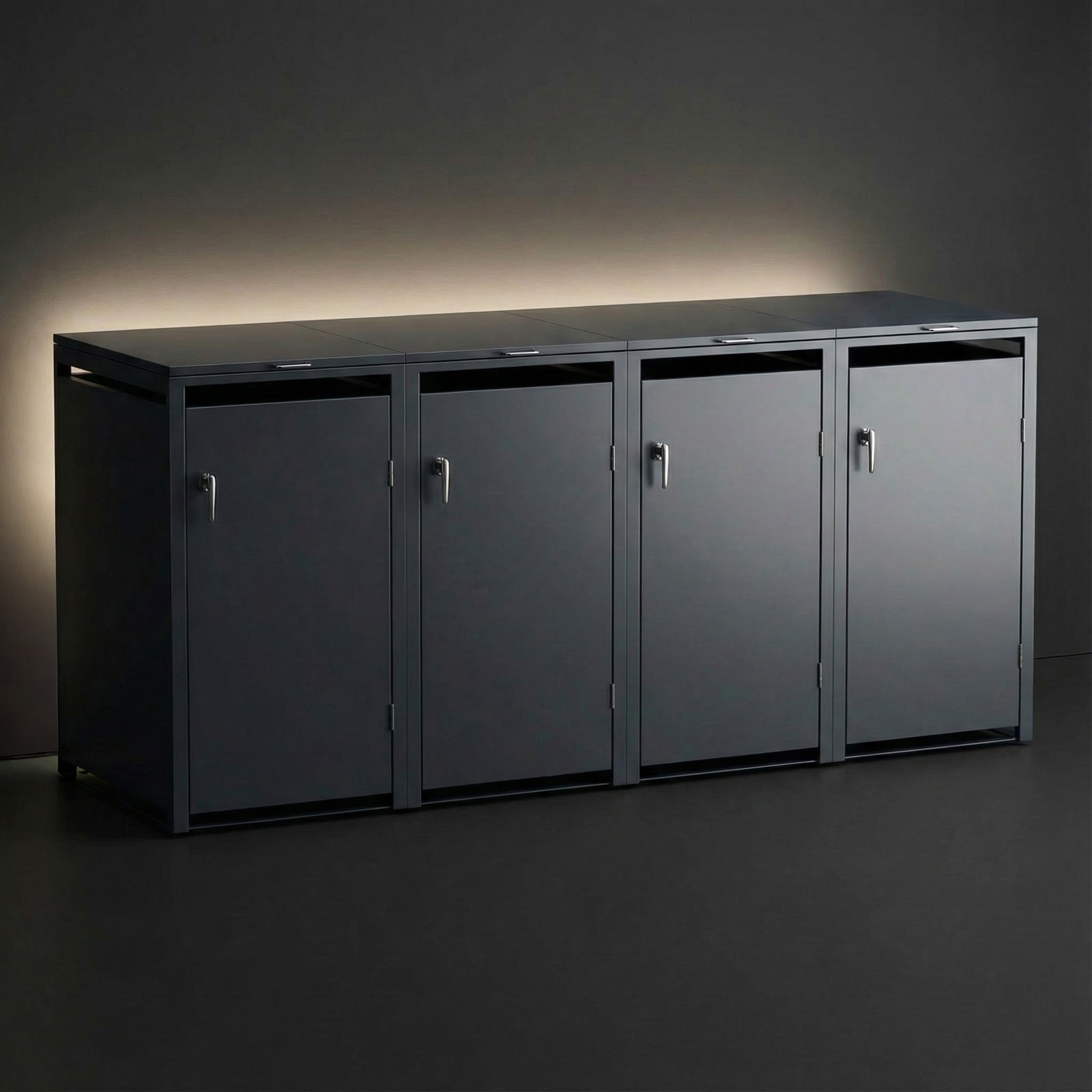 Metzler Indirekte LED-Beleuchtung für Mülltonnenboxen