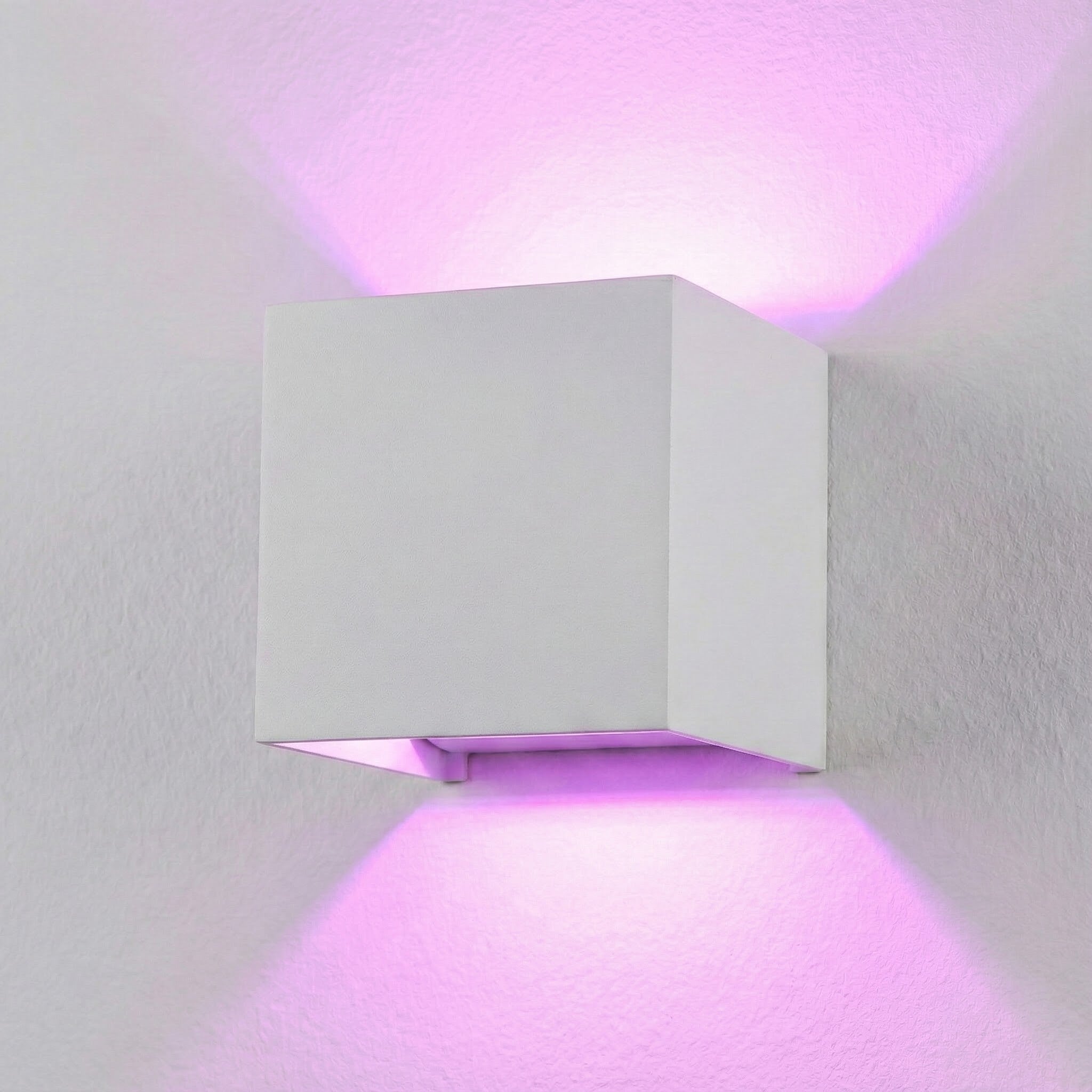 Metzler Up-Down-Light | RGBW | Dimmbar | App-Steuerung | 6,5 W LED Smart-Wandleuchte | Lumic Smart