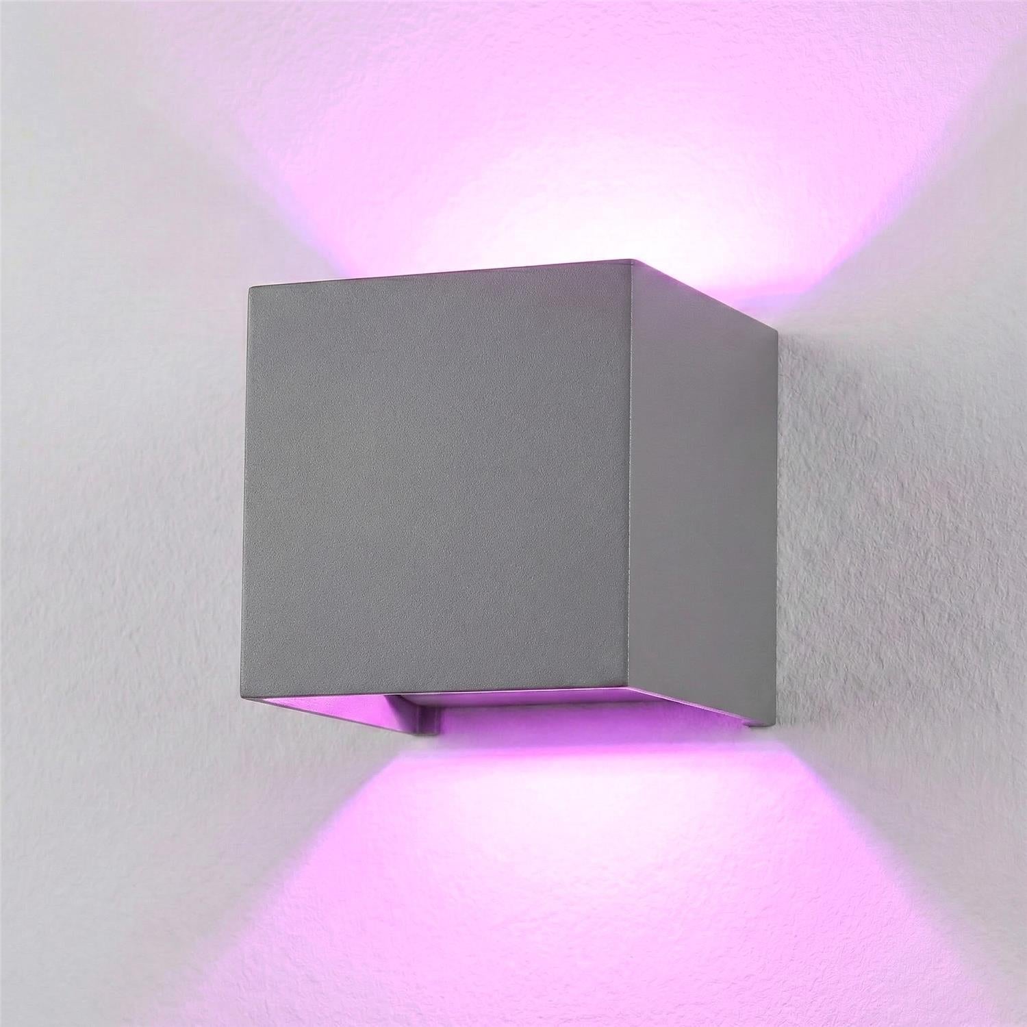 Metzler Up-Down-Light | RGBW | Dimmbar | App-Steuerung | 6,5 W LED Smart-Wandleuchte | Lumic Smart