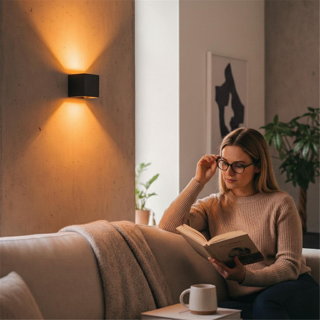 Metzler Up-Down-Light | RGBW | Dimmbar | App-Steuerung | 6,5 W LED Smart-Wandleuchte | Lumic Smart
