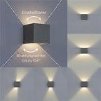 Metzler LED Wandleuchte Up-Down-Light | 6 Watt | LED 3000K Warmweiß | Lumic
