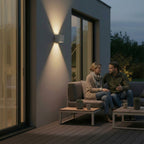 Metzler Up-Down-Light | RGBW | Dimmbar | App-Steuerung | 6,5 W LED Smart-Wandleuchte | Lumic Smart
