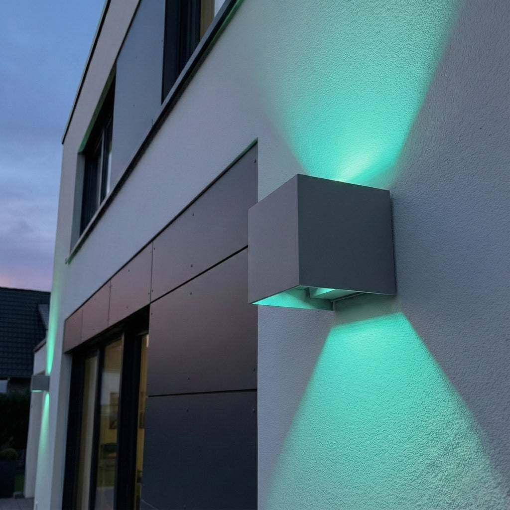 Metzler Up-Down-Light | RGBW | Dimmbar | App-Steuerung | 6,5 W LED Smart-Wandleuchte | Lumic Smart