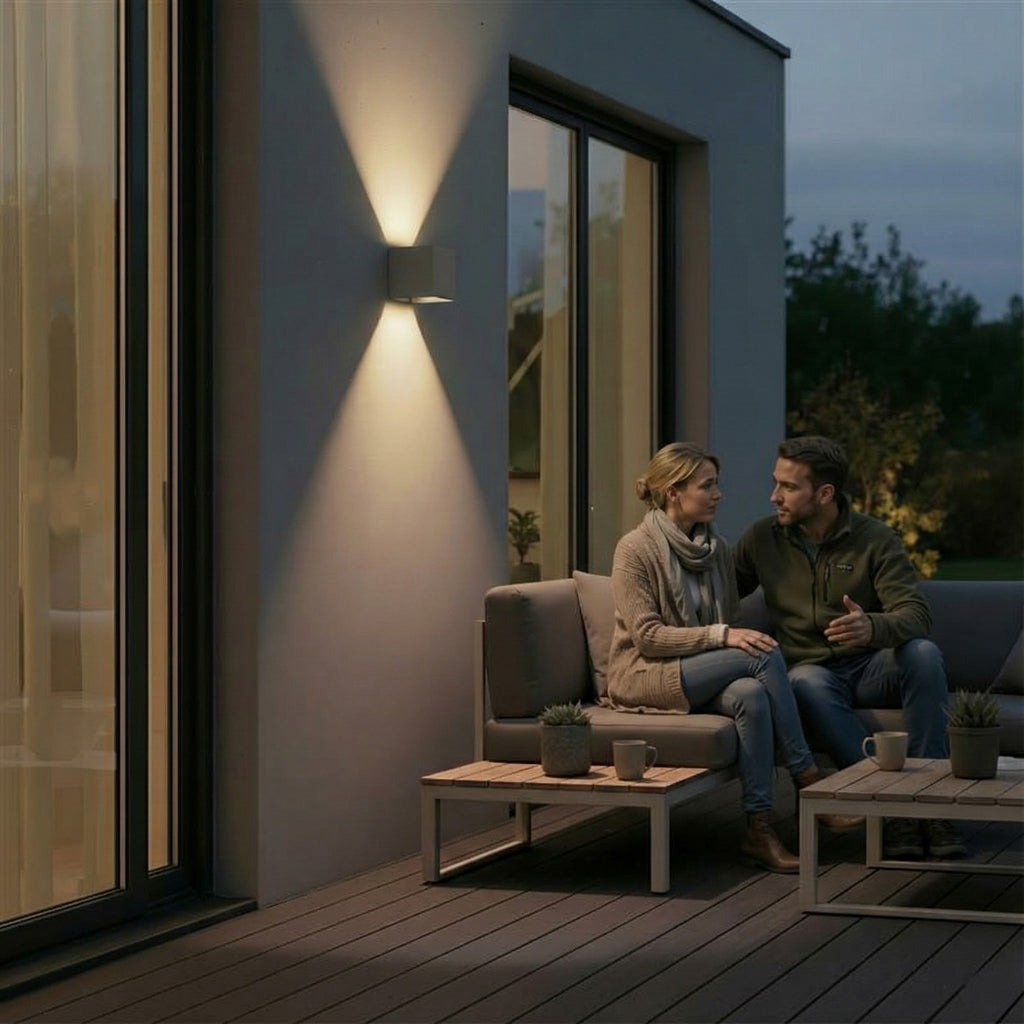 Metzler LED Wandleuchte Up-Down-Light | 6 Watt | LED 3000K Warmweiß | Lumic