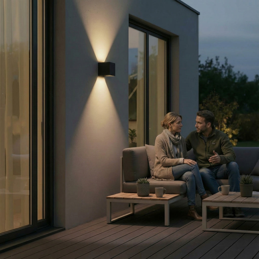 Metzler LED Wandleuchte Up-Down-Light | 6 Watt | LED 3000K Warmweiß | Lumic