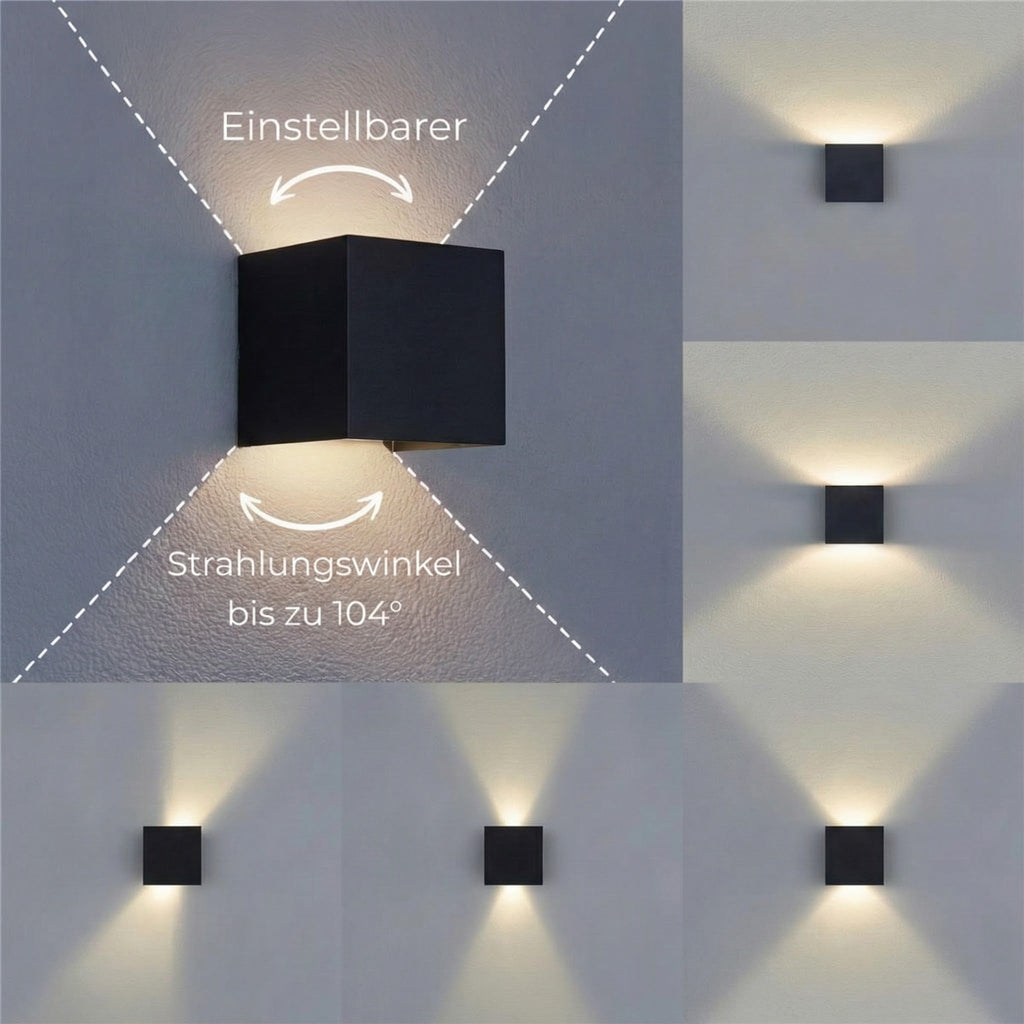 Metzler LED Wandleuchte Up-Down-Light | 6 Watt | LED 3000K Warmweiß | Lumic