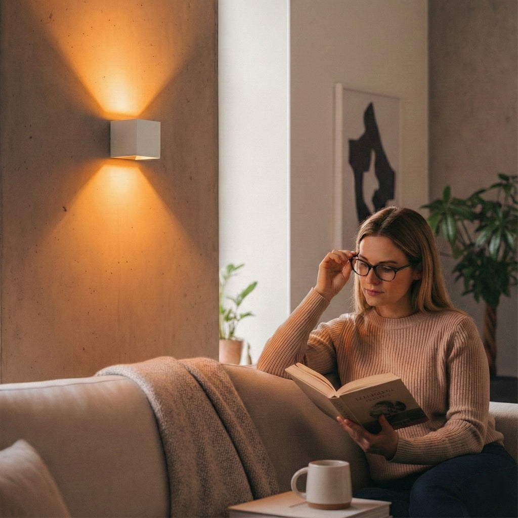 Metzler Up-Down-Light | RGBW | Dimmbar | App-Steuerung | 6,5 W LED Smart-Wandleuchte | Lumic Smart