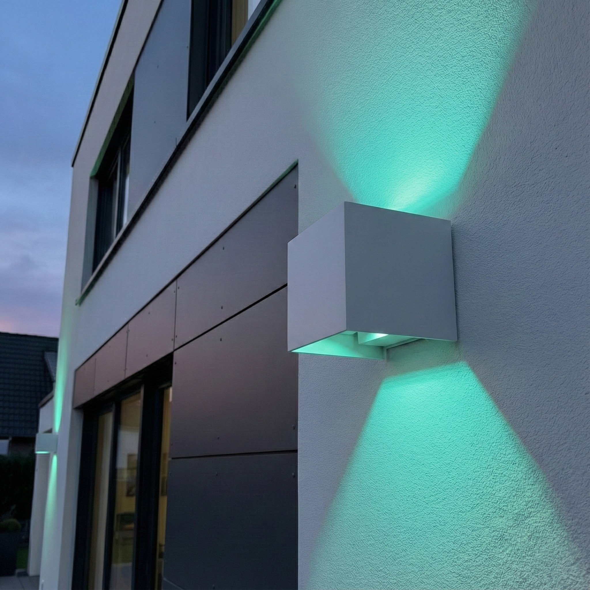 Metzler Up-Down-Light | RGBW | Dimmbar | App-Steuerung | 6,5 W LED Smart-Wandleuchte | Lumic Smart