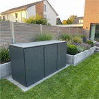 Metzler Mülltonnenbox | 3er | 240l | aus Aluminium | rostfrei & massiv