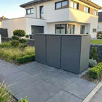 Metzler Mülltonnenbox | 3er | 240l | aus Aluminium | rostfrei & massiv