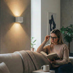 Metzler LED Wandleuchte Up-Down-Light | 6 Watt | LED 3000K Warmweiß | Weiß | Lumic