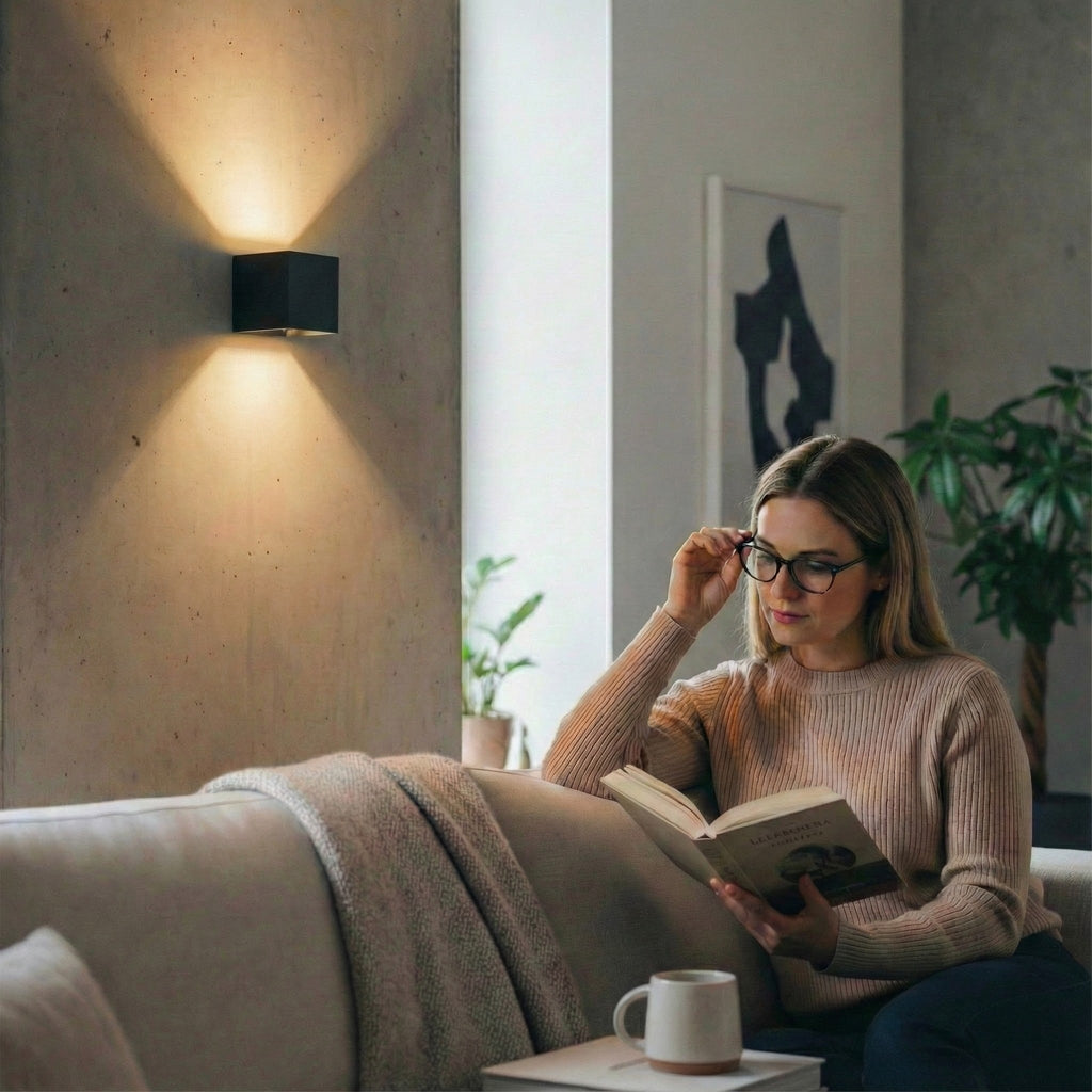 Metzler LED Wandleuchte Up-Down-Light | 6 Watt | LED 3000K Warmweiß | Lumic